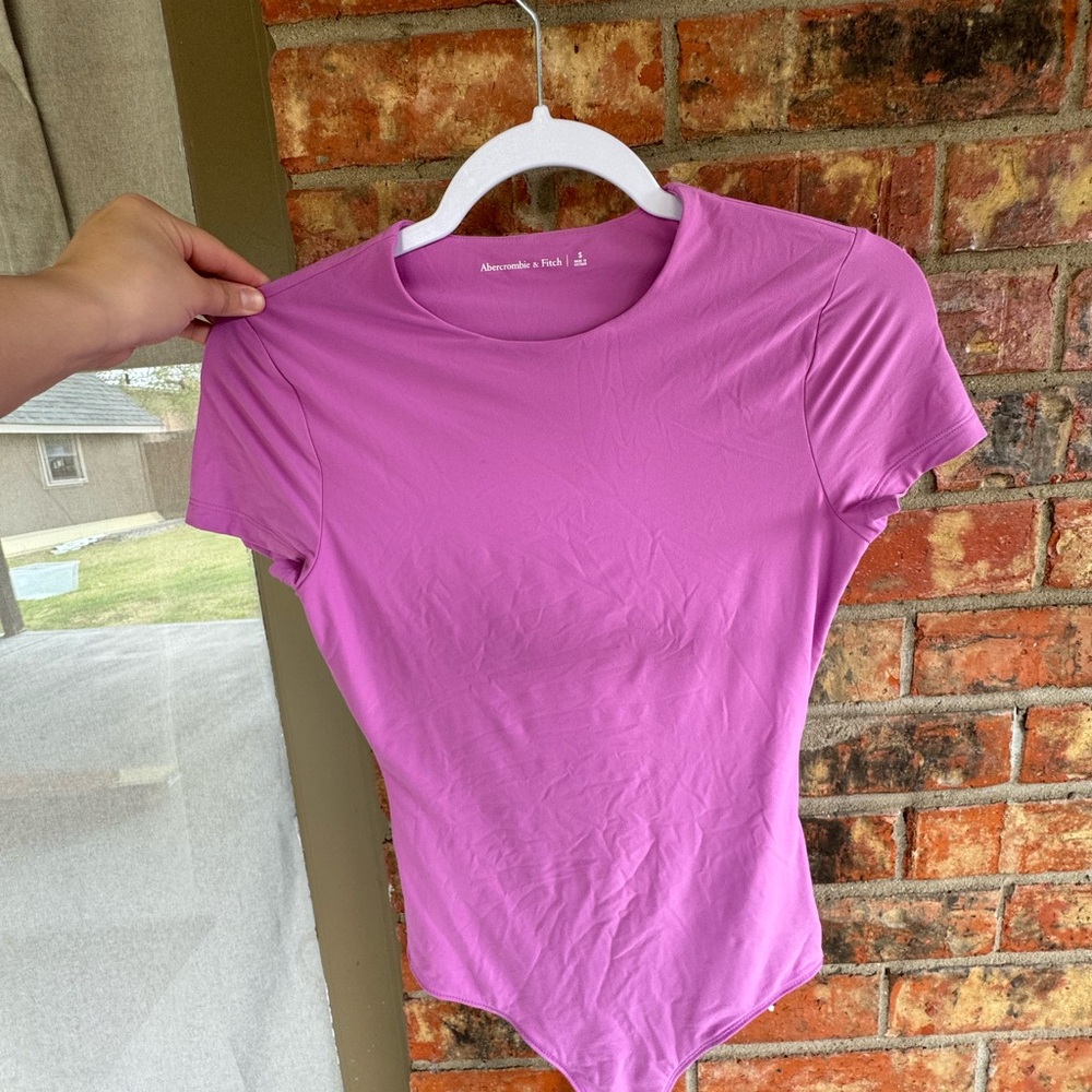 Abercrombie Women's Pink body suit
